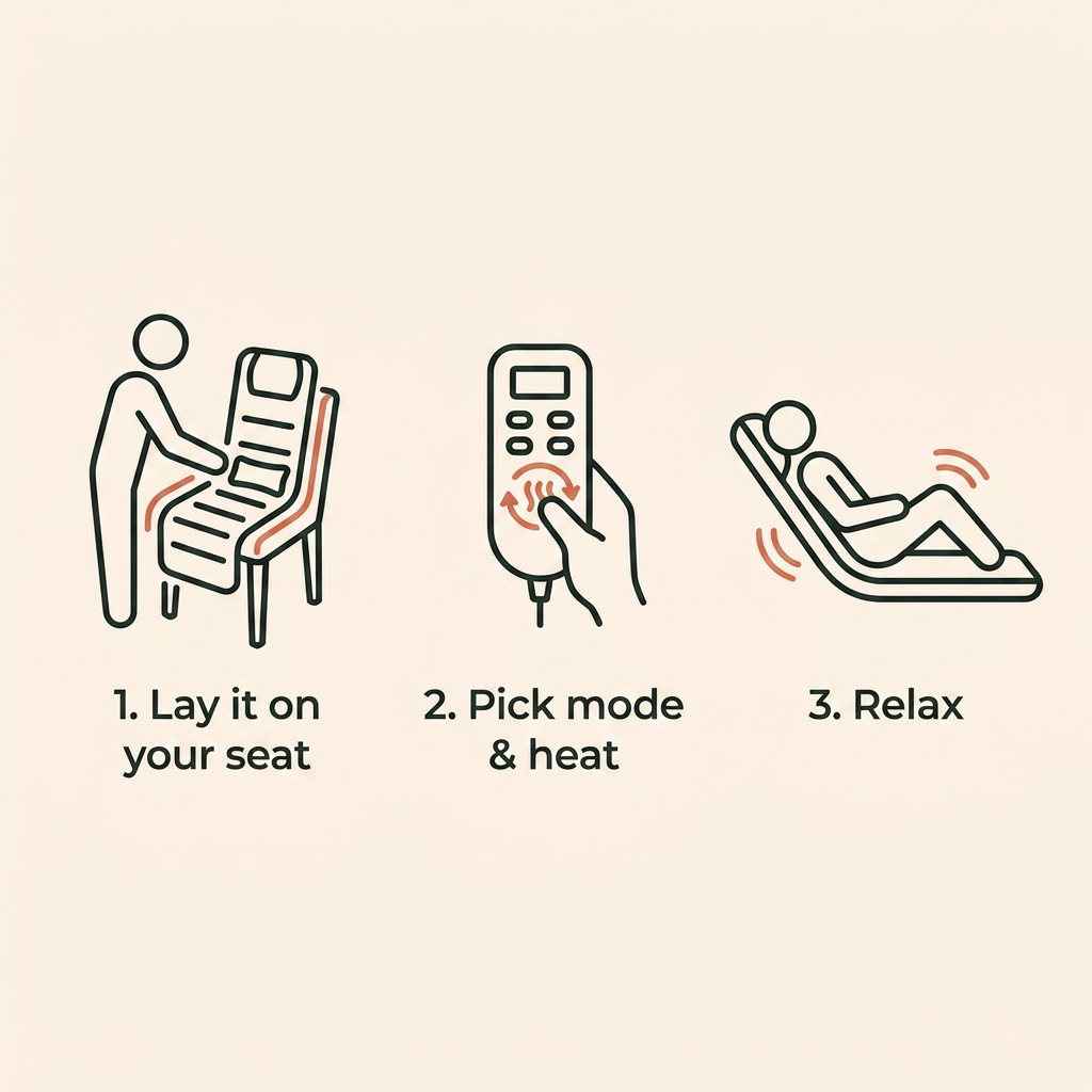 How to use in three steps