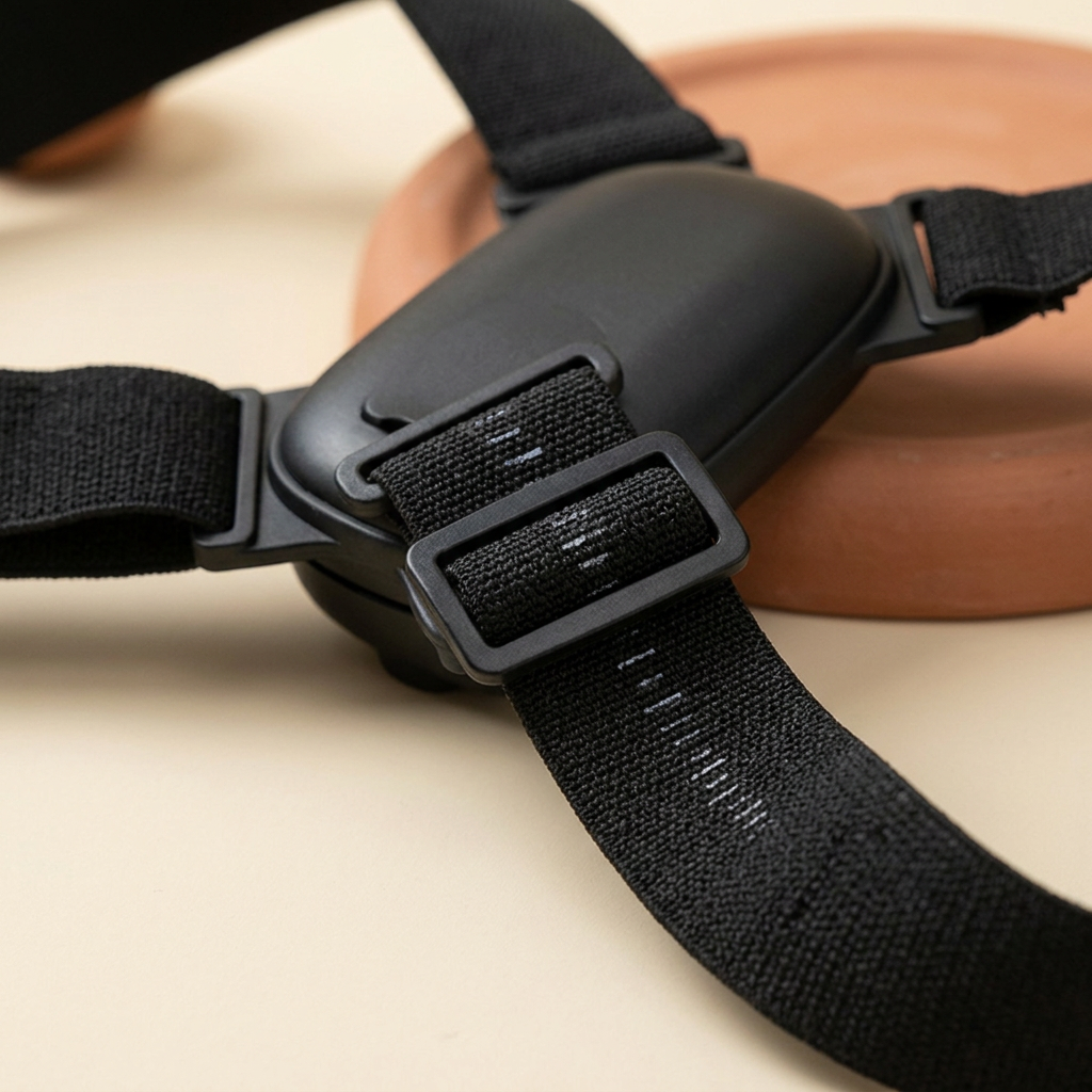 Adjustable elastic straps detail