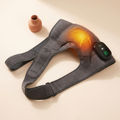 Cordless heated shoulder and joint wrap on a cream background